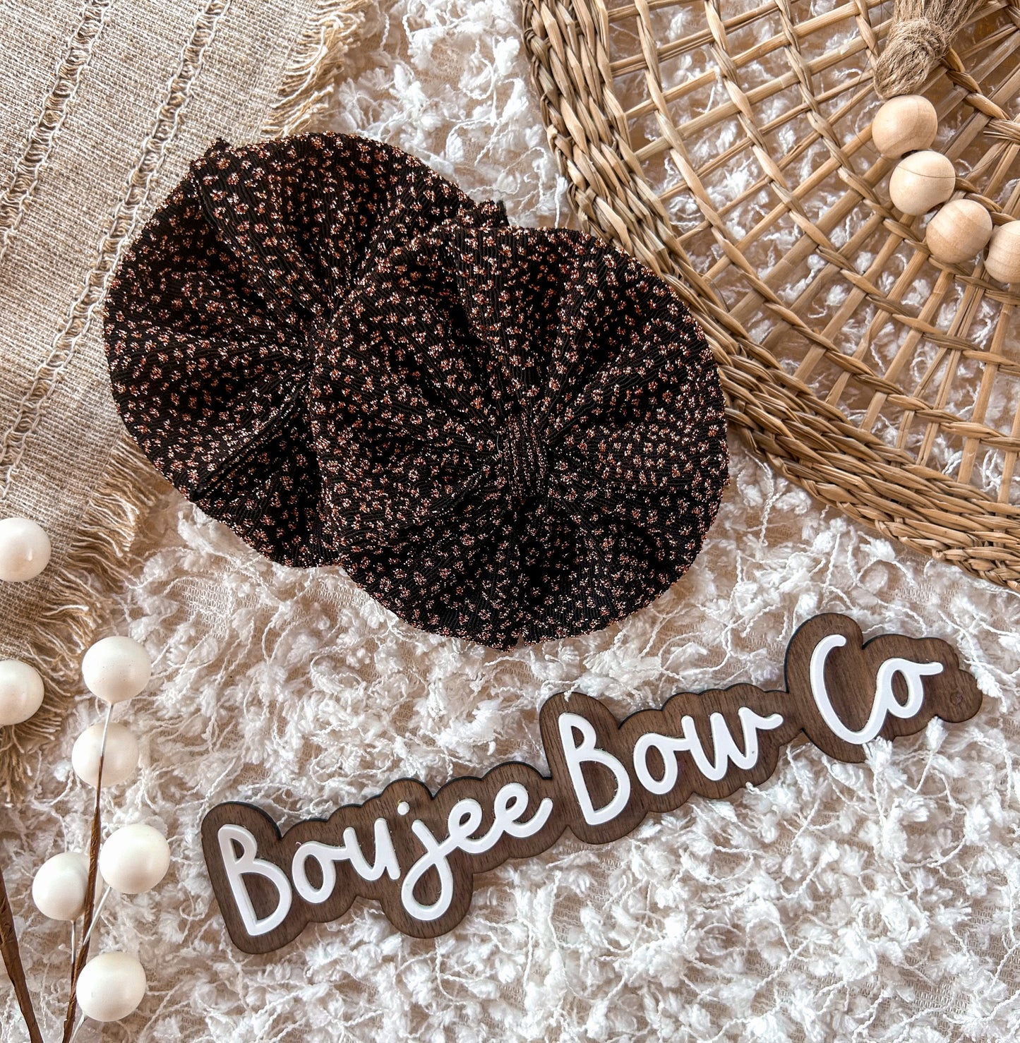Bronze Metallic Dots