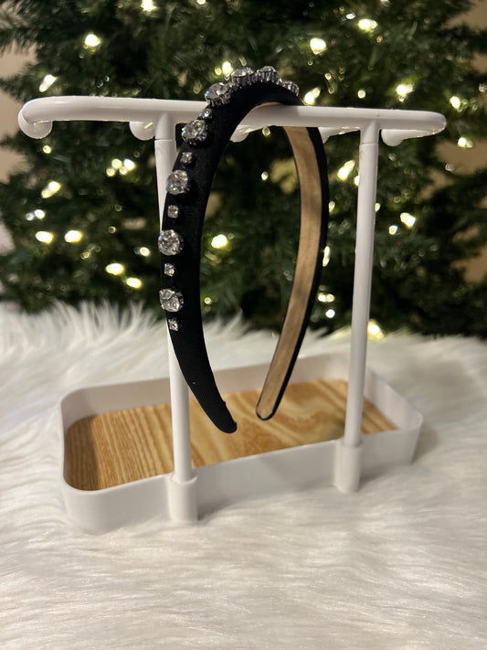 Black Jeweled Headband